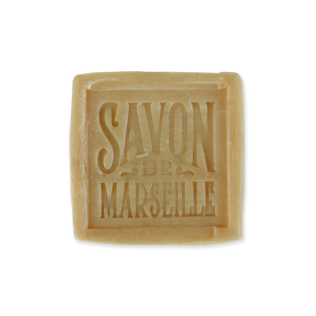 Pre de Provence soap cube held in hand demonstrating 300g size and multi-use convenience