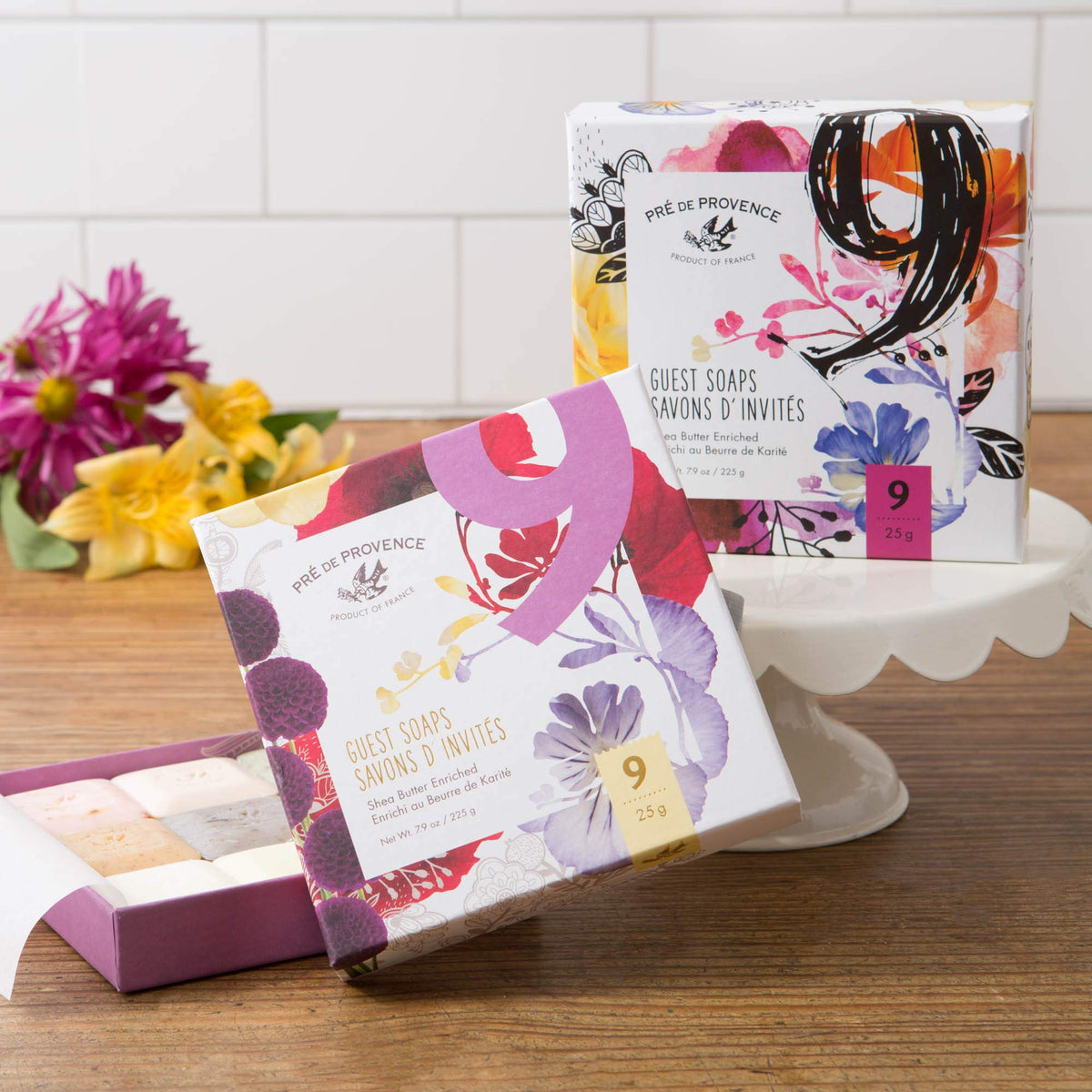 Pre de Provence soap placed in guest bath conveying hospitality and polished presentation