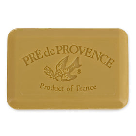 Pre de Provence close-up of soap texture highlighting smooth quad-milled finish