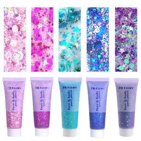 Prehot front packaging showing vibrant glitter gel and color mix for eye-catching results