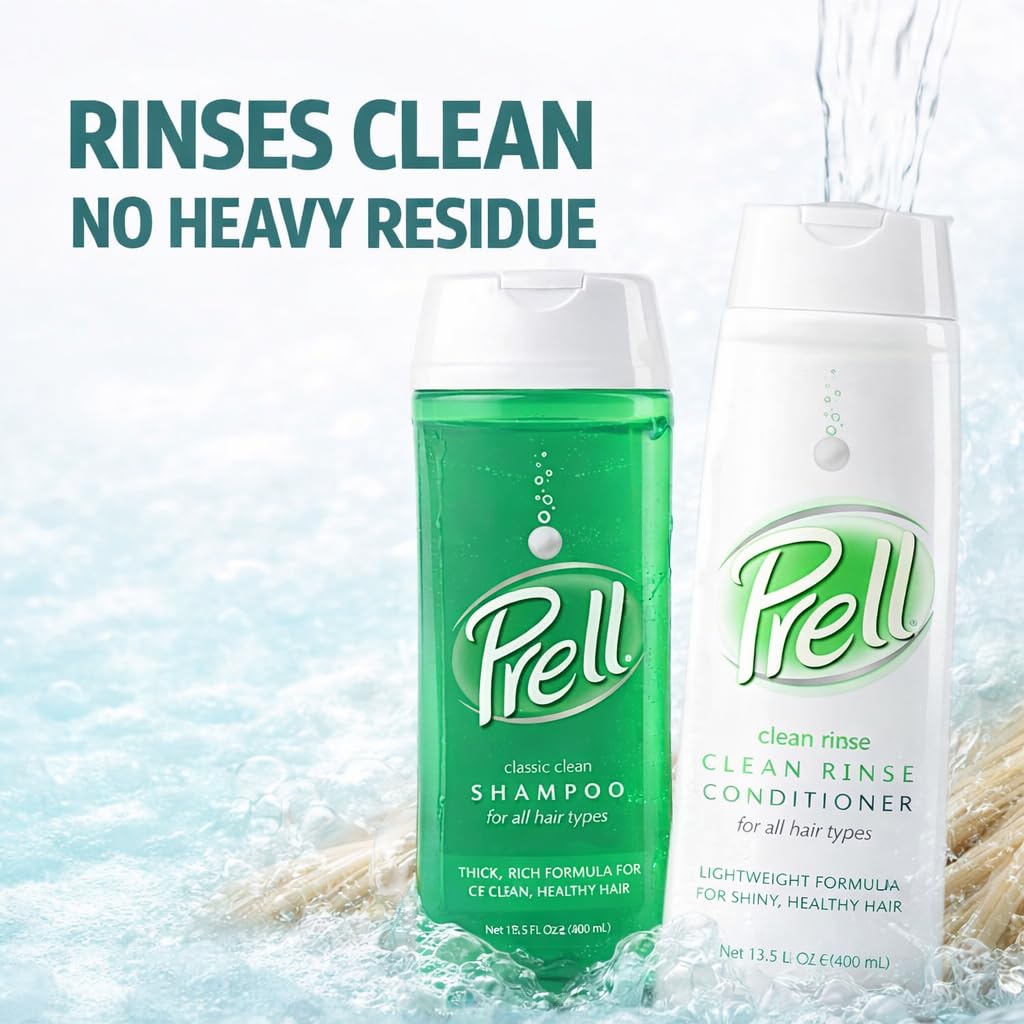 Prell back label close-up showing directions and ingredient clarity