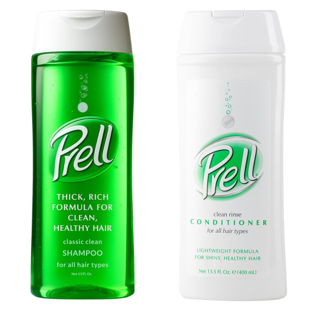 Prell front packaging 13.5 oz showing product and clean benefit