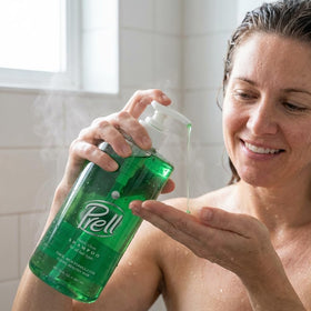 Close-up of Prell gel texture highlighting clarity and concentrated cleaning power