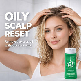 Rich lather produced by Prell showing cleansing texture