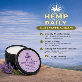 Premium Hemp Extract Daily applied to hand during massage to soothe and hydrate skin