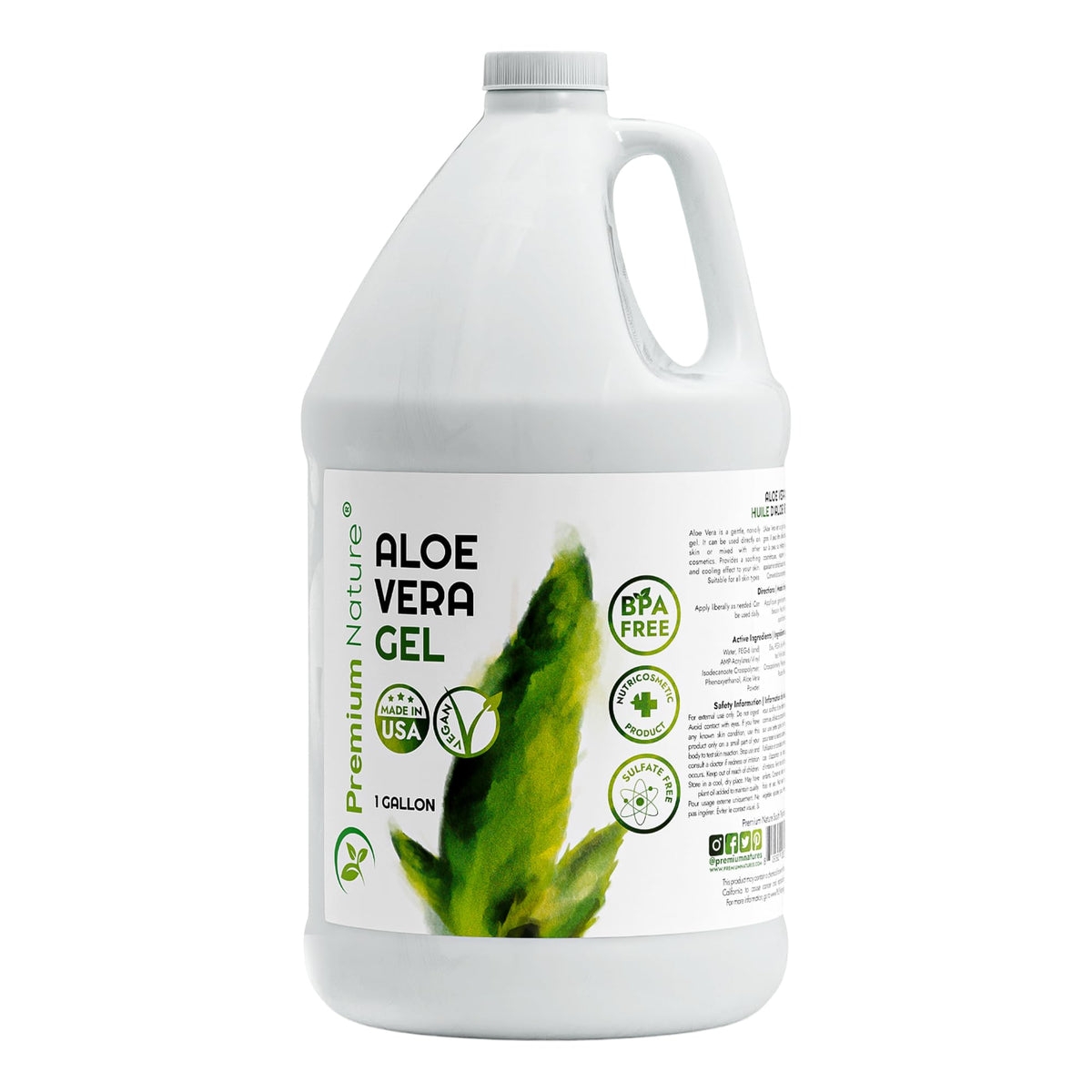 Premium Nature front packaging 1 gallon shows large economy size and pure formula
