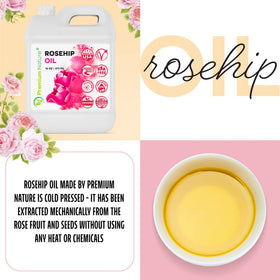 Premium Nature close-up label emphasizing cold-pressed unrefined formulation benefit