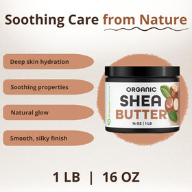 Premium Nature close-up texture of creamy unrefined shea butter for skin nourishment