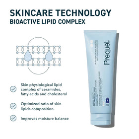 Prequel product label detail displaying key ingredients and claims