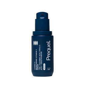Prequel Lucent-C front packaging showing label and pump benefits radiance