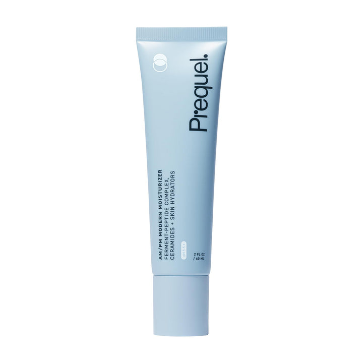 Prequel jar front view showing label and clean design, clear product identity and benefit