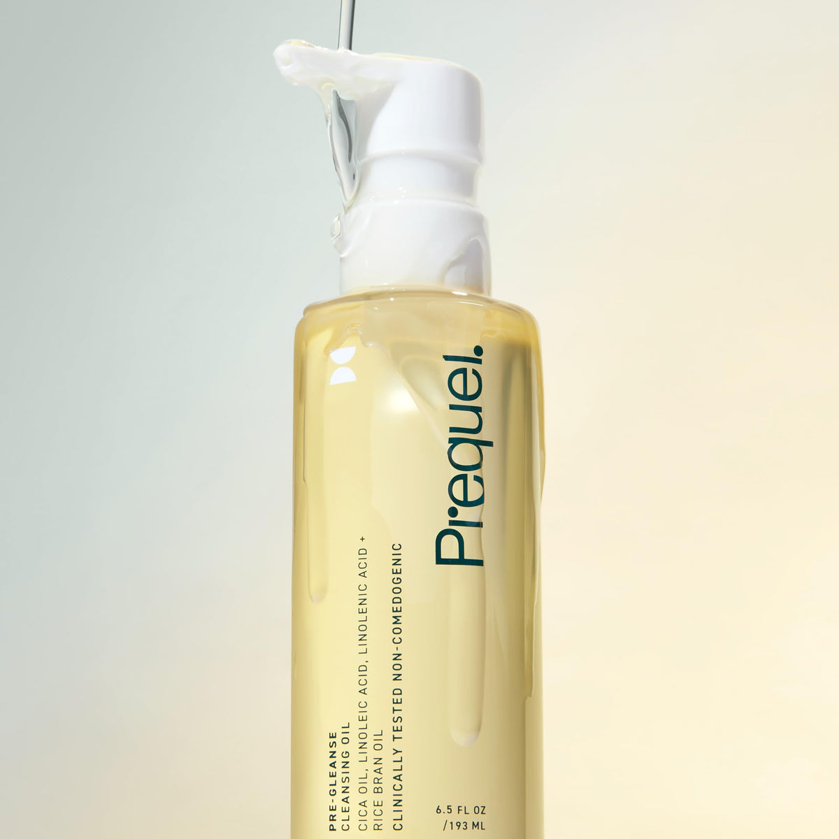 Prequel pump dispensed into a hand for quick, mess-free application benefit