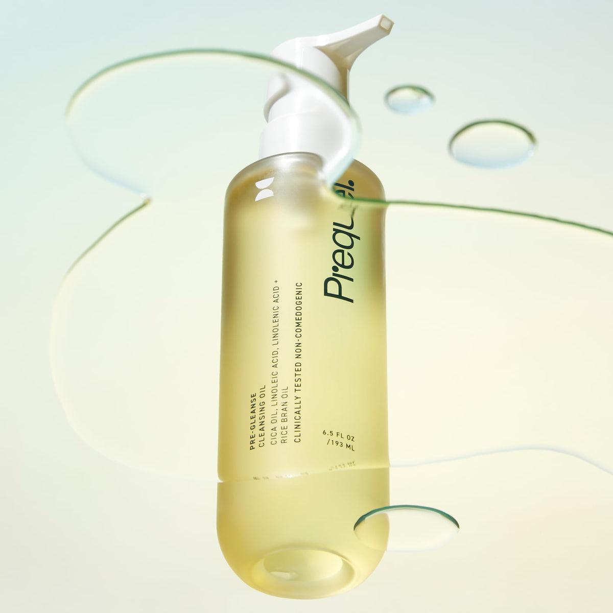 Prequel 6.5oz bottle next to a ruler showing compact travel-friendly size benefit