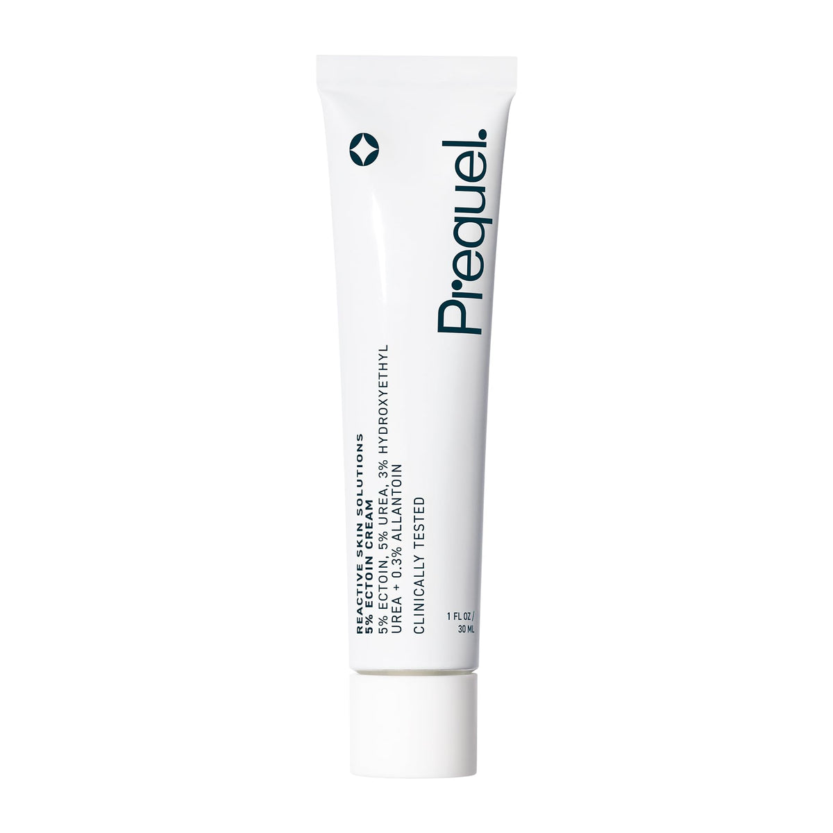 Prequel front packaging showing jar and calming moisturizer benefits