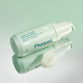 Prequel Redness Reform label closeup showing clinical claims and ingredient focus