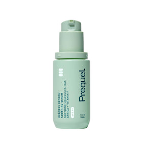 Prequel Redness Reform front pump bottle showing sleek packaging and calm branding