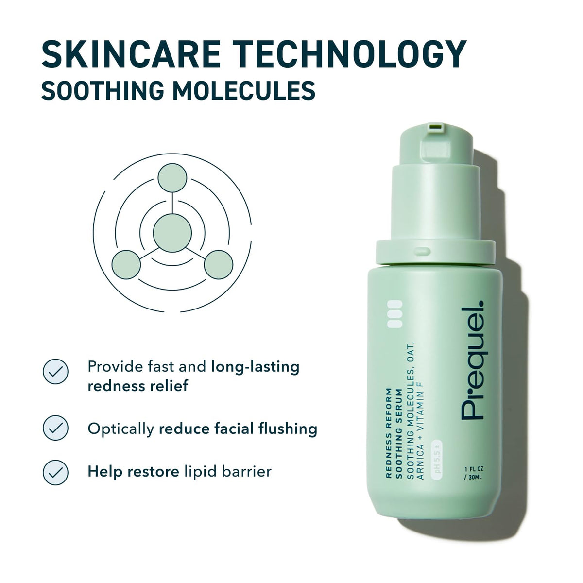Prequel Redness Reform oat extract closeup emphasizing soothing natural ingredient