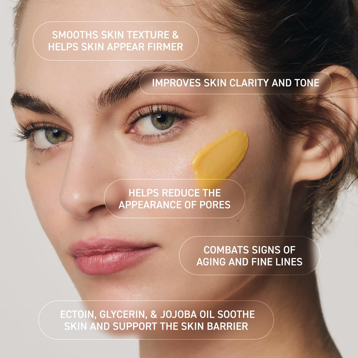 Prequel Skin retinal renew applied on hand demonstrating absorbent, non-greasy finish