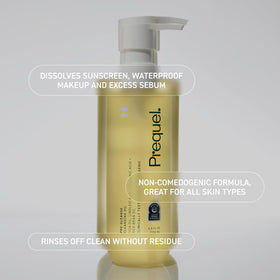 Prequel next to common objects showing 13.5oz size for long-term use