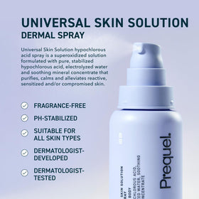 Prequel Skin fine mist closeup demonstrating even facial coverage
