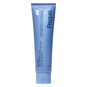 Prequel tube front view showing branding and unscented formula benefit