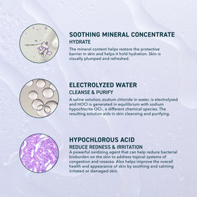 Prequel Skin label and ingredients panel highlighting HOCl and minerals
