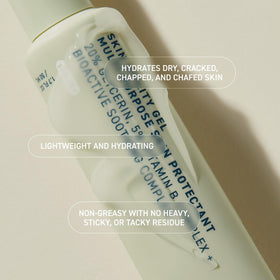 Prequel next to a passport showing compact 2oz size and travel-ready convenience