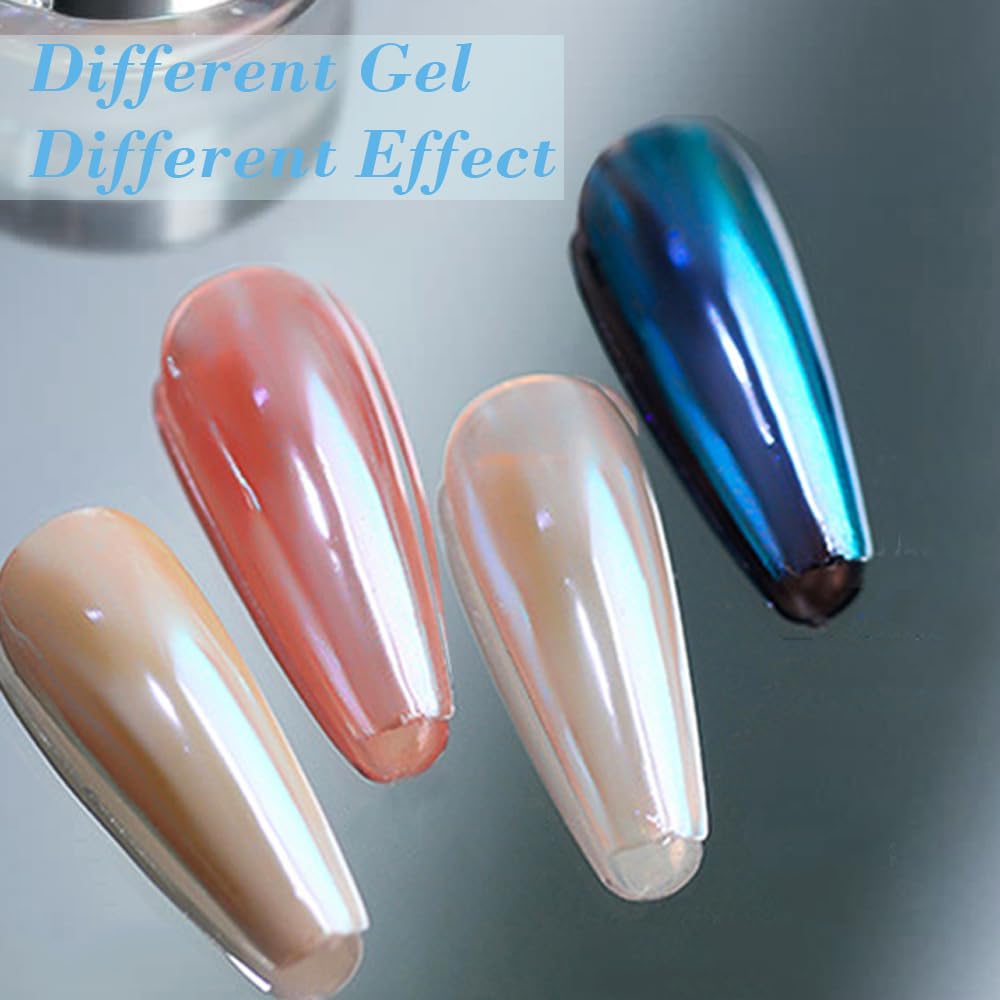 Pretty Diva applicator rubbing powder on nail demonstrating smooth mirror benefit
