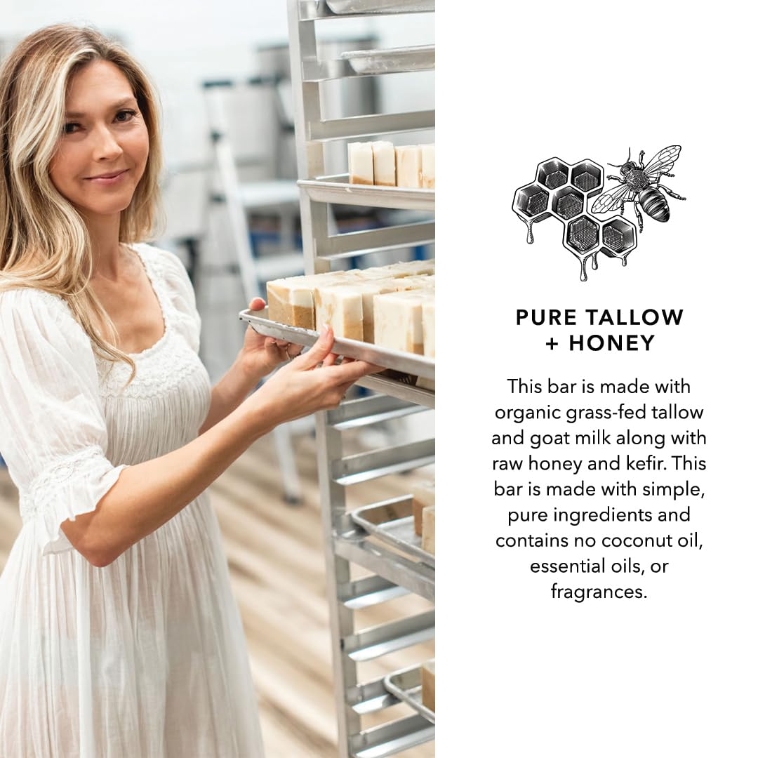 Pretty farm girl lather in hand demonstrating gentle cleansing and soft skin