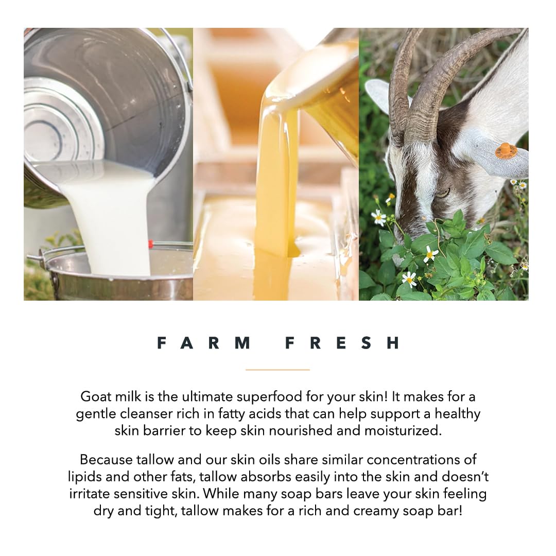 Pretty farm girl soap resting on sustainable packaging emphasizing low-waste benefit