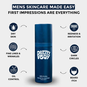 Prettyboy cleanser pump close-up highlighting dispensing action and convenient gym-bag friendly use