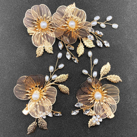 PRETTYLIFE bridal updo with clips adding refined decorative accents