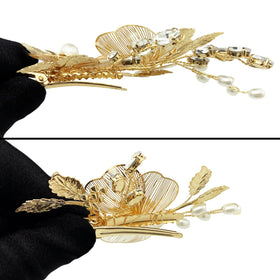 PRETTYLIFE hand-wired gold leaf detail showing artisan finish
