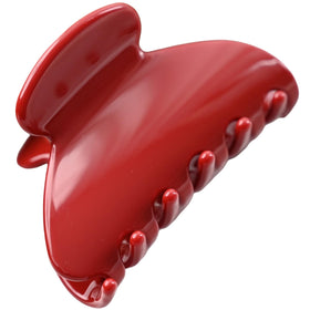 Prettyou front view burgundy tortoise claw showing glossy finish and secure hold