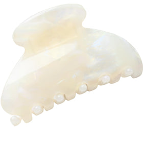 Prettyou jade white front view showing glossy tortoise pattern and secure hold
