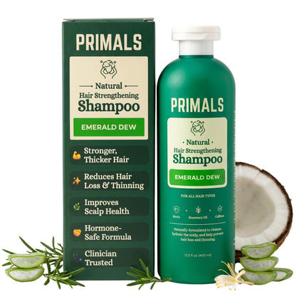 PRIMALS front packaging shows bottle and clean-label benefit