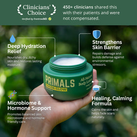 PRIMALS pump top close-up for easy dispensing and hygienic use