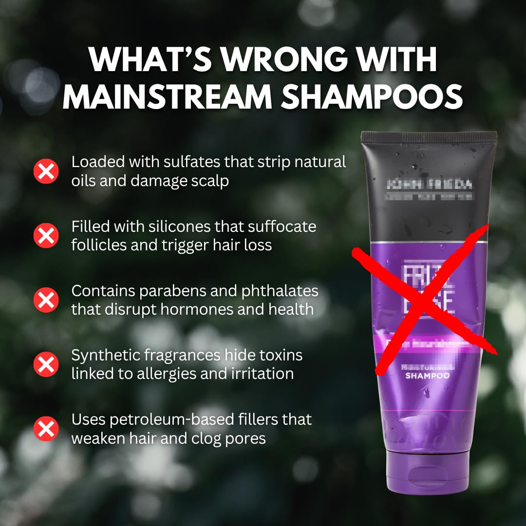 PRIMALS shampoo foam texture demonstrating gentle lather and hydration