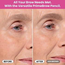 Prime Prometics shade comparison swatches highlighting Ash Brown for blending with gray hairs
