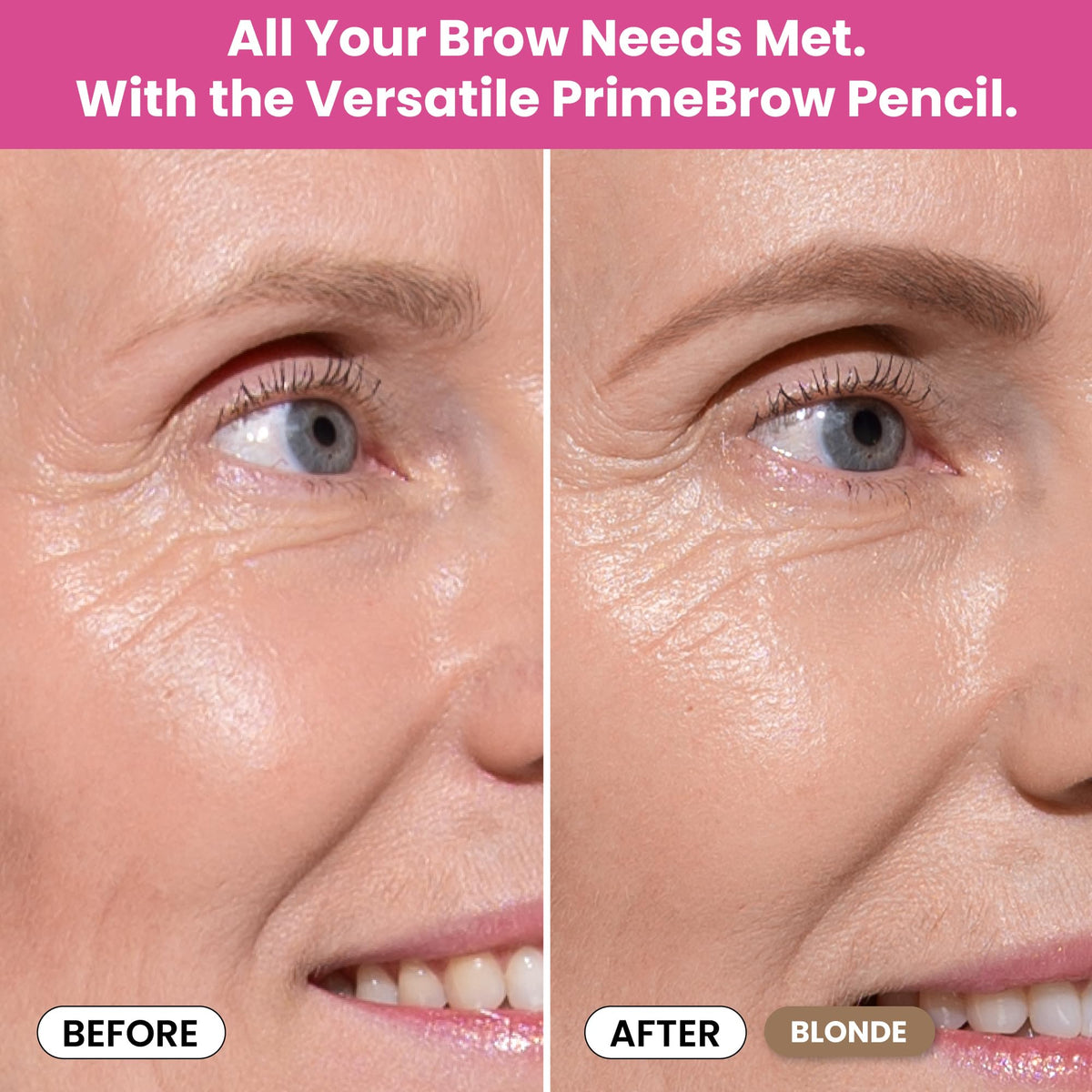 Prime Prometics pencil texture applied on skin showing smooth, smudge-resistant formula benefit