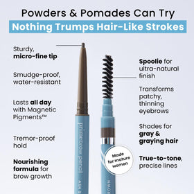 Prime Prometics primebrow texture swatch on skin showing blendable finish