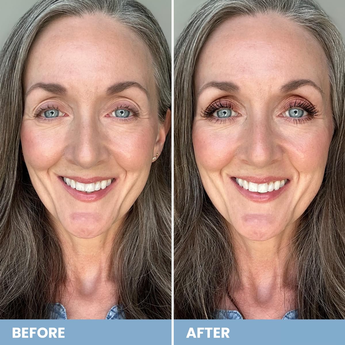 PRIME PROMETICS application on eyelid demonstrating quick brightening effect
