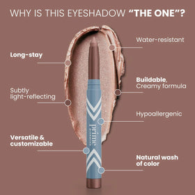 PRIME PROMETICS swatch on mature skin showing blendable glow and brightening benefit