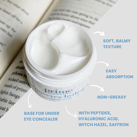 PRIME PROMETICS PrimeEyes texture close-up displaying smooth, hydrating cream