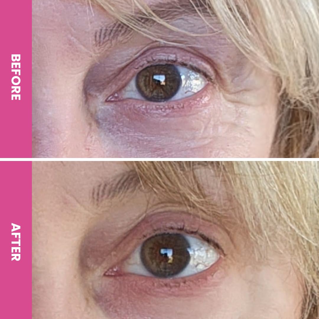 PRIME PROMETICS PrimeEyes in use under eye demonstrating improved makeup base