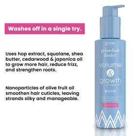 PRIME PROMETICS ingredient label close-up highlighting biotin and oils