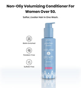 PRIME PROMETICS conditioner texture pouring to show creamy lightweight hydration