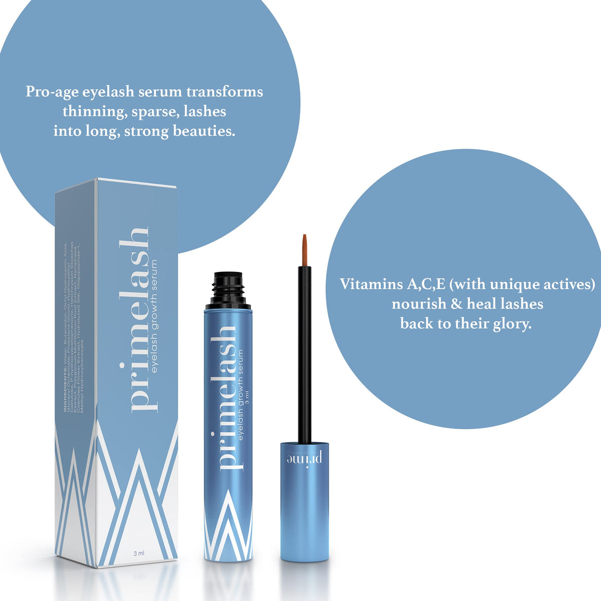 PRIME PROMETICS serum texture drop highlighting vitamin-rich formulation