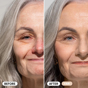 Prime Prometics texture swipe of liquid-to-powder cream demonstrating smooth finish