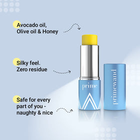 Prime Prometics close-up of creamy stick texture demonstrating smooth glide